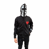 Ski Mask Way face zip hoodie